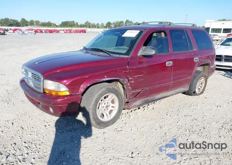 2002 Dodge Durango Slt z USA, uszkodzony, nr VIN 1B8HR48NX2F117919